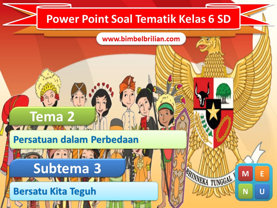 Media Power Point PPT Tema 2 Kelas 6 SD Subtema 3 Bersatu Kita Teguh