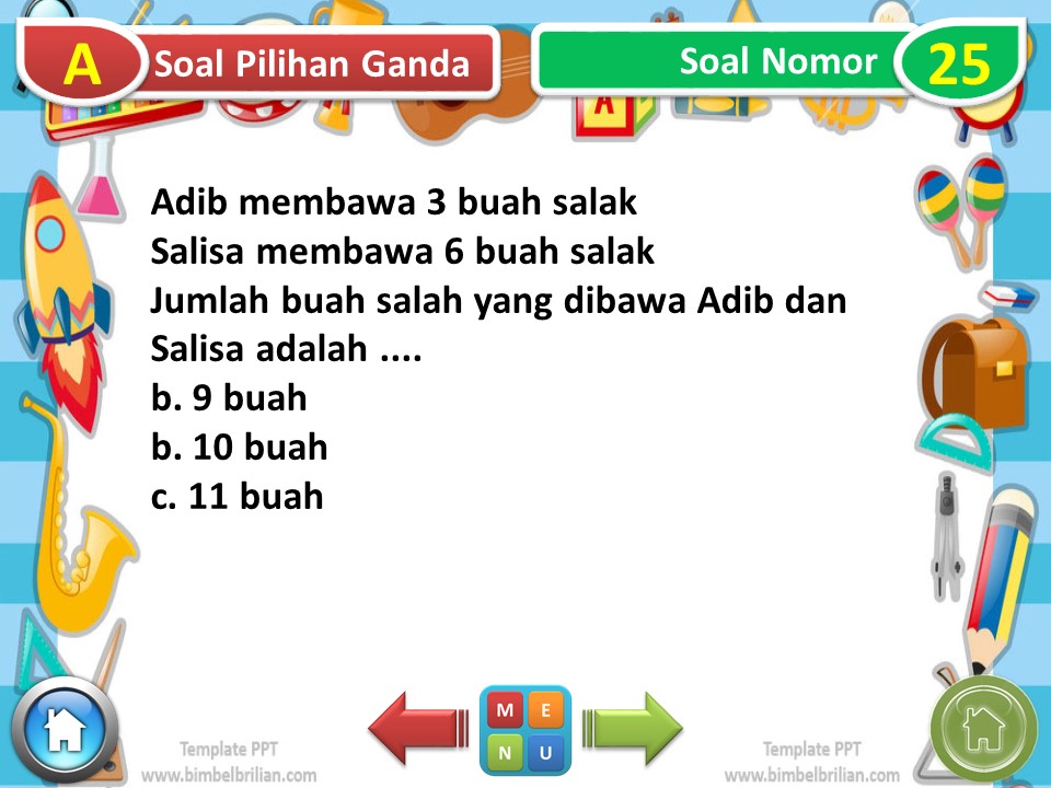 Slide PPT Soal Tema 1 Kelas 4 SD Subtema 4