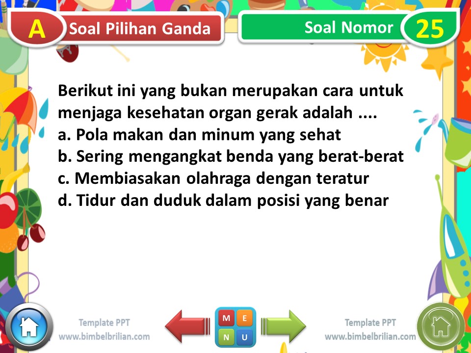 Slide Power Point Tema 1 Kelas 5 SD Subtema 3 Soal Nomor 25