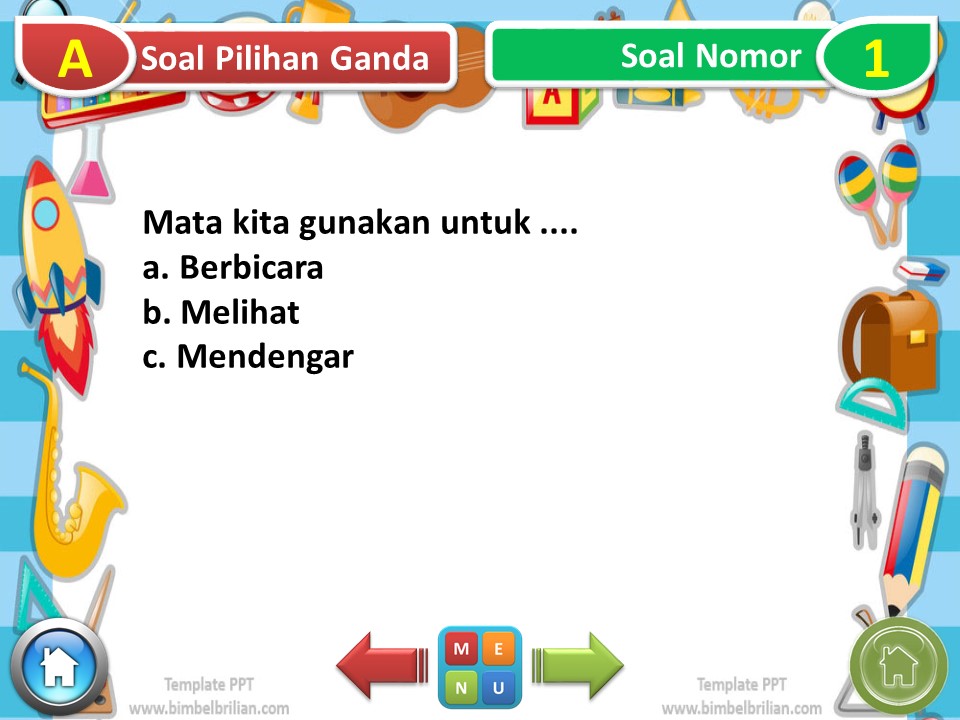 Slide Power Point PPT Kelas 1 SD tema 1 subtema 2