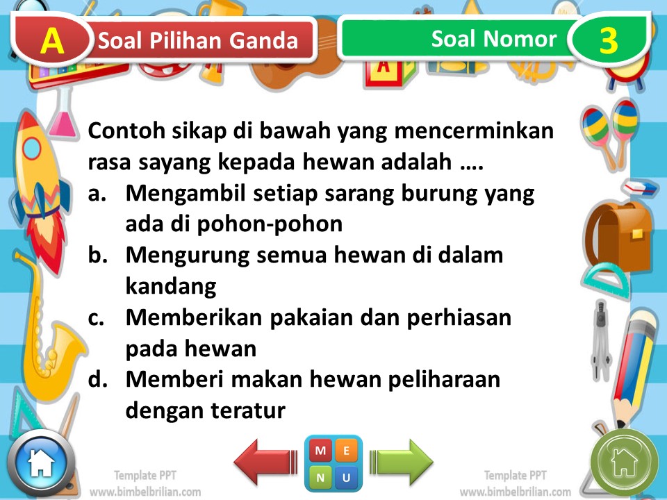 Media power point Tema 2 Kelas 3 SD Subtema 4 Menyayangi Hewan