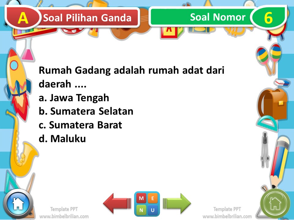 Slide Soal Nomor 6 Power Point Tema 1 Subtema 3 Kelas 4 SD