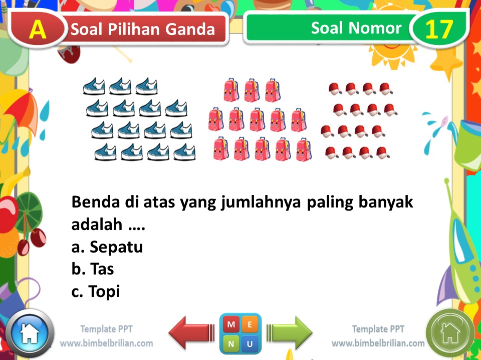 Power Point (PPT) Soal Tema 3 Kelas 1 SD Subtema 3 Kegiatan Sore Hari