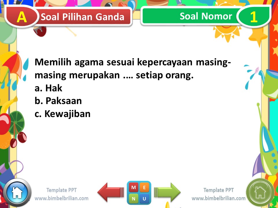 Nomor 1 Soal Tema 3 Kelas 2 SD Subtema 3 Tugasku Sebagai Umat Beragama