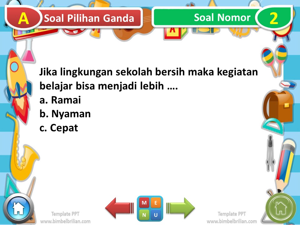 Media PPT Tema 4 Kelas 2 SD Subtema 2 Hidup Bersih dan Sehat di Sekolah
