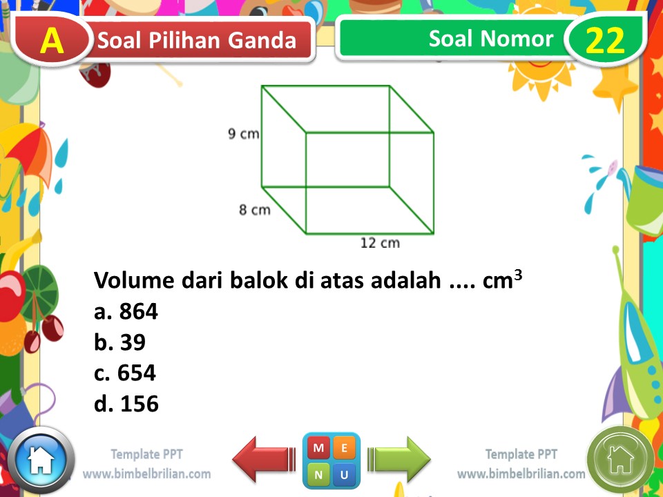 Media PPT - Soal Tema 5 Kelas 6 SD Subtema 1 Kerja Keras Berbuah Kesuksesan - www.bimbelbrilian.com