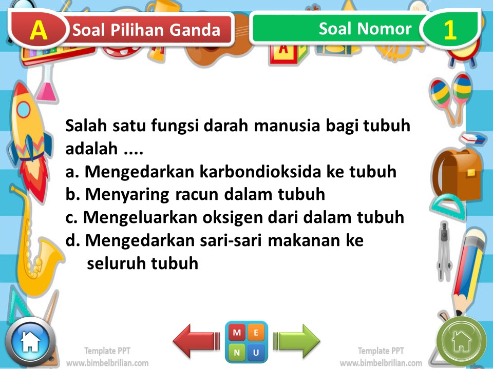 Media PPT Soal Tema 4 Kelas 5 SD Subtema 2 Gangguan Kesehatan pada Organ Peredaran Darah