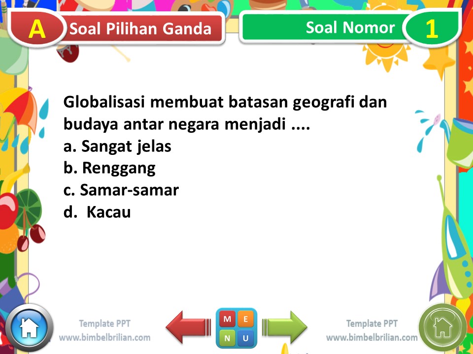 Power Point (PPT) Soal Tema 4 Kelas 6 SD Subtema 1 Globalisasi di Sekitarku