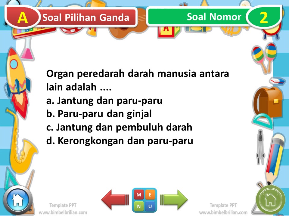 Media PPT Soal Tema 4 Kelas 5 SD Subtema 2 Gangguan Kesehatan pada Organ Peredaran Darah