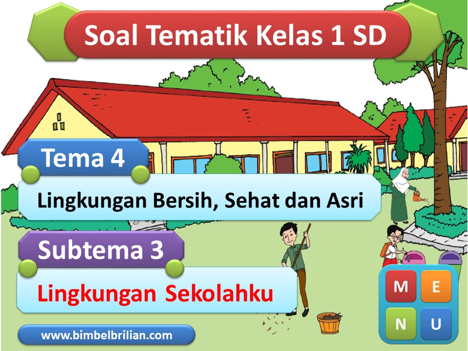Media PPT Kelas 1 SD Tema 6 Subtema 3 Lingkungan Sekolahku