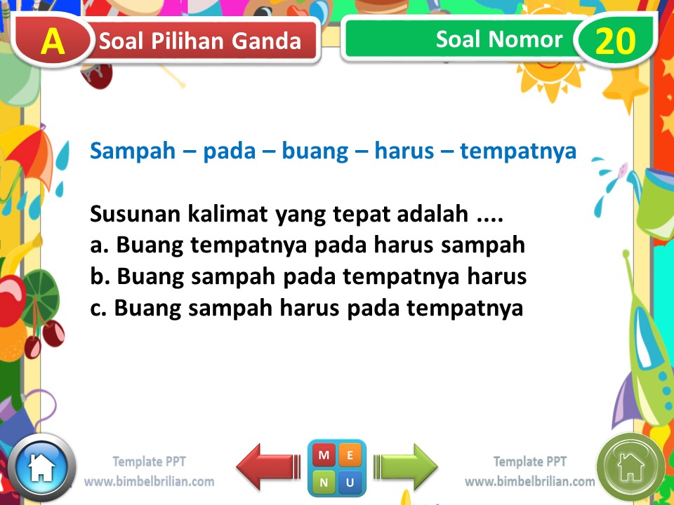 Media PPT Kelas 1 SD Tema 6 Subtema 1 Lingkungan Rumahku