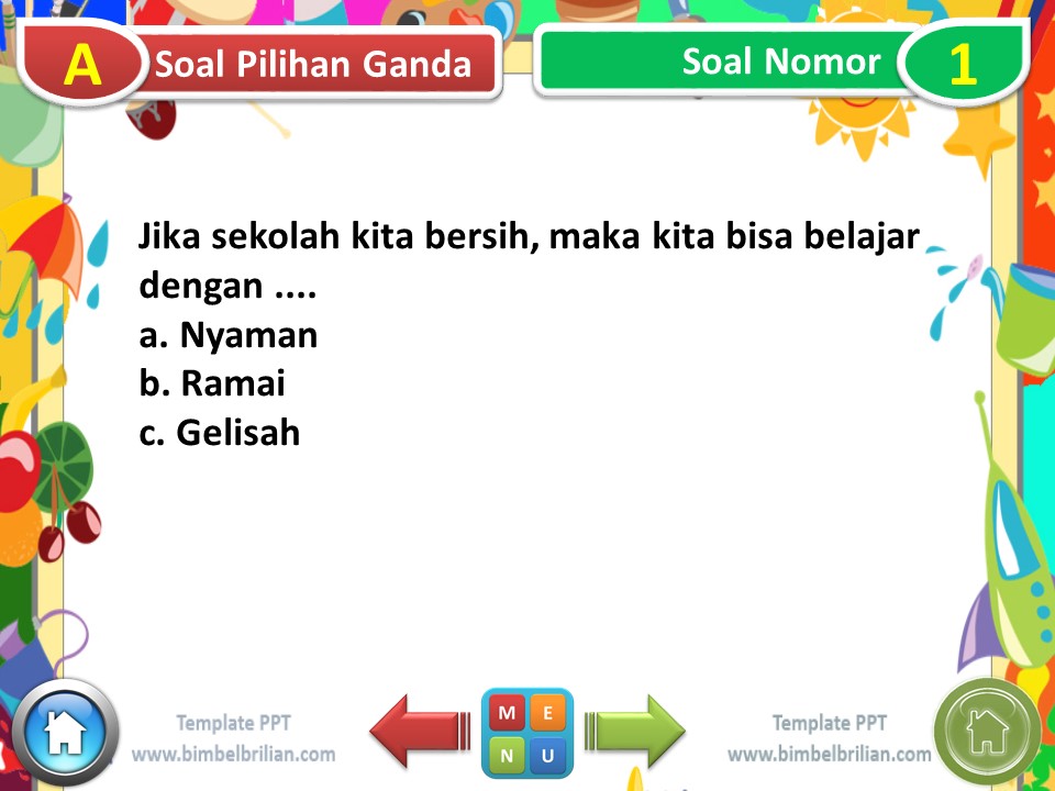 Media PPT Kelas 1 SD Tema 6 Subtema 3 Lingkungan Sekolahku