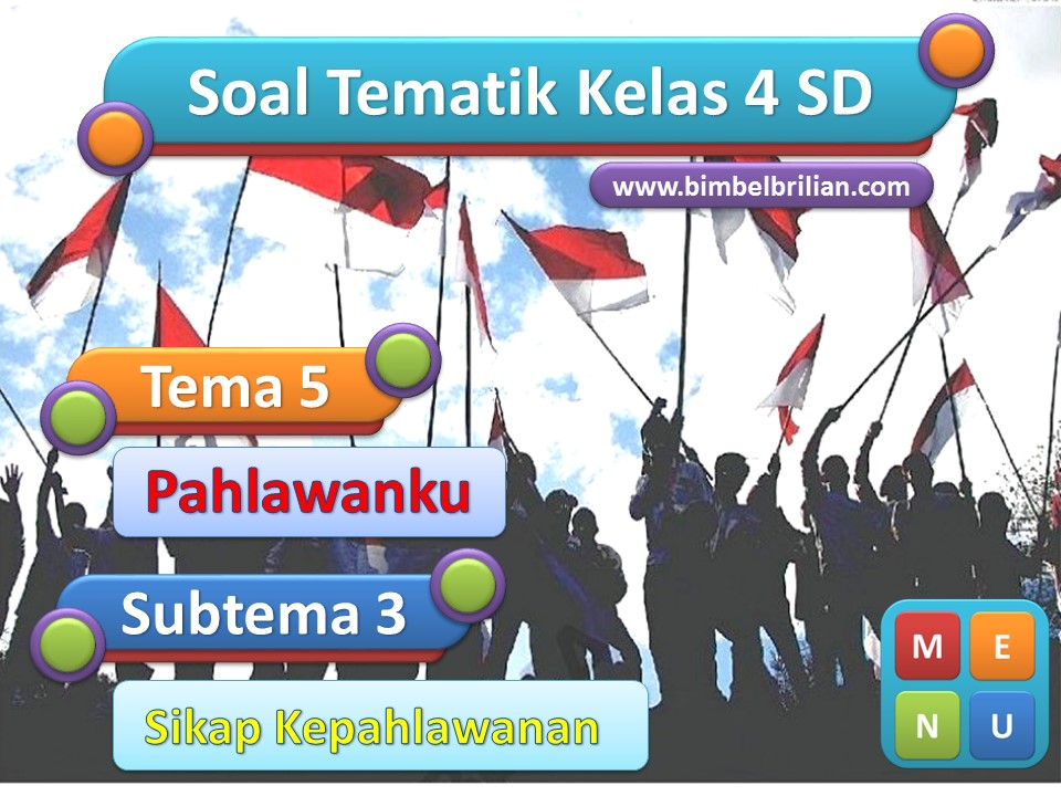 PPT Soal Tema 5 Kelas 4 SD Subtema 3 Sikap kepahlawan dan Kunci Jawaban