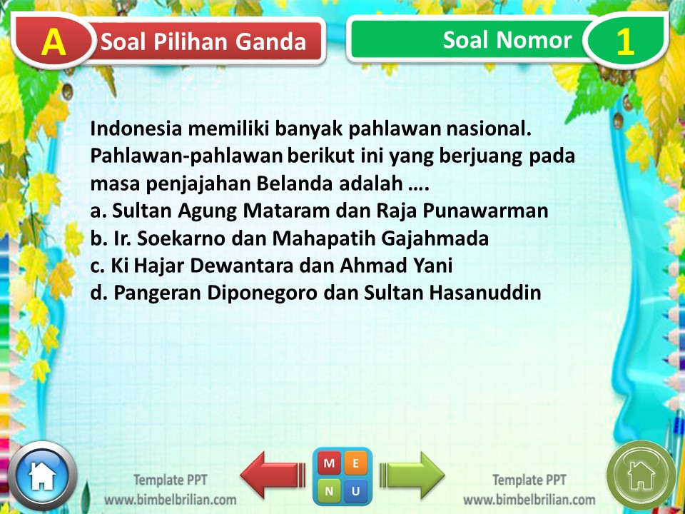 PPT Soal Tema 5 Kelas 4 SD Subtema 3 Sikap kepahlawan dan Kunci Jawaban