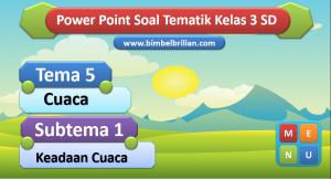 PPT Soal Tema 5 Kelas 3 Subtema 1 Keadaan Cuaca