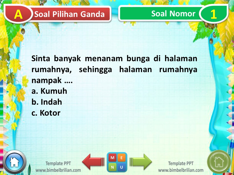 PPT Soal Tema 6 Kelas 2 SD Subtema 3 Tumbuhan di Sekitarku
