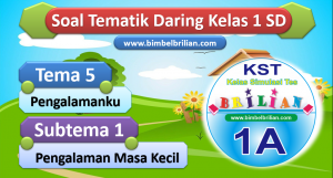 Soal Daring Tema 5 Kelas 1 SD Subtema 1