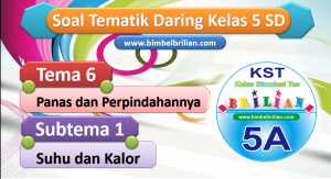 Soal Daring Tema 6 Kelas 5 SD Subtema 1 Suhu dan Kalor