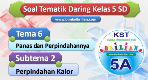 Soal Daring Tema 6 Kelas 5 SD Subtema 2 Perpindahan Kalor