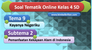 Soal Online Tema 9 Kelas 4 SD Subtema 3