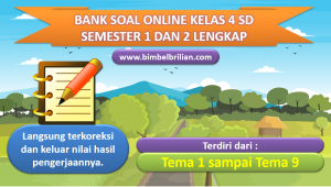 Bank Soal Online Tematik Kelas 4 SD Lengkap Tema 1 Sampai Tema 9