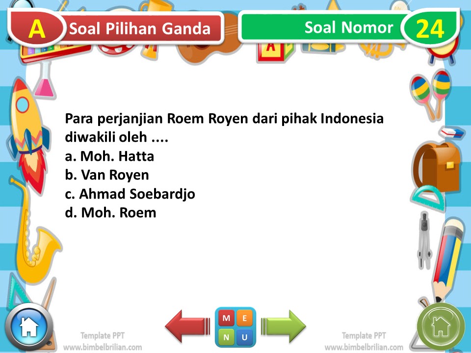 PPT Soal Tematik Kelas 5 SD Tema 7 Subtema 2 Peristiwa Kebangsaan Seputar Proklamasi Kemerdekaan