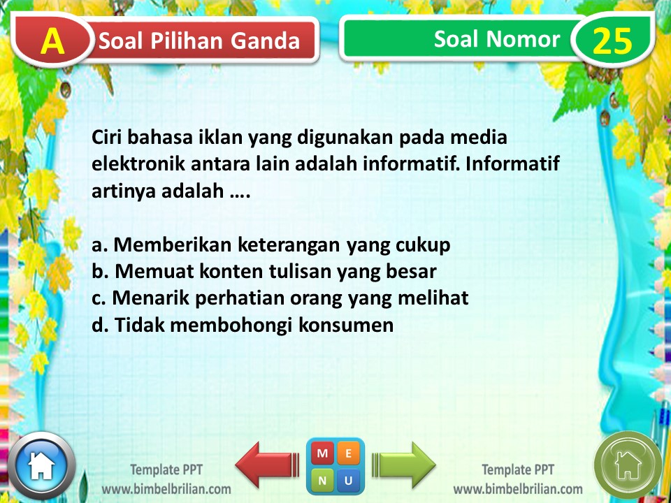 Power Point Soal Tema 9 Kelas 5 SD Subtema 3 Manusia dan Benda di Lingkungannya