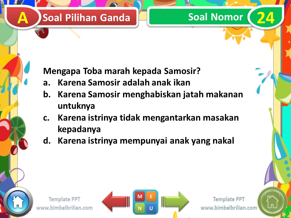 Media PPT Soal Tema 8 Kelas 4 SD Subtema 2 Keunikan Daerah Tempat Tinggalku