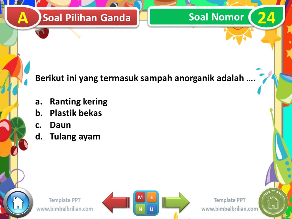 PPT - Soal Tematik Kelas 6 SD Tema 6 Subtema 1 Masyarakat Sehat, Negara Kuat - www.bimbelbrilian.com