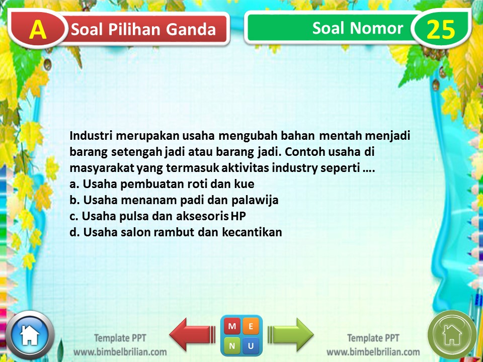 PPT - Soal Tematik Kelas 4 SD Tema 7 Subtema 3 Indahnya Persatuan dan Kesatuan Negeriku - www.bimbelbrilian.com (2)