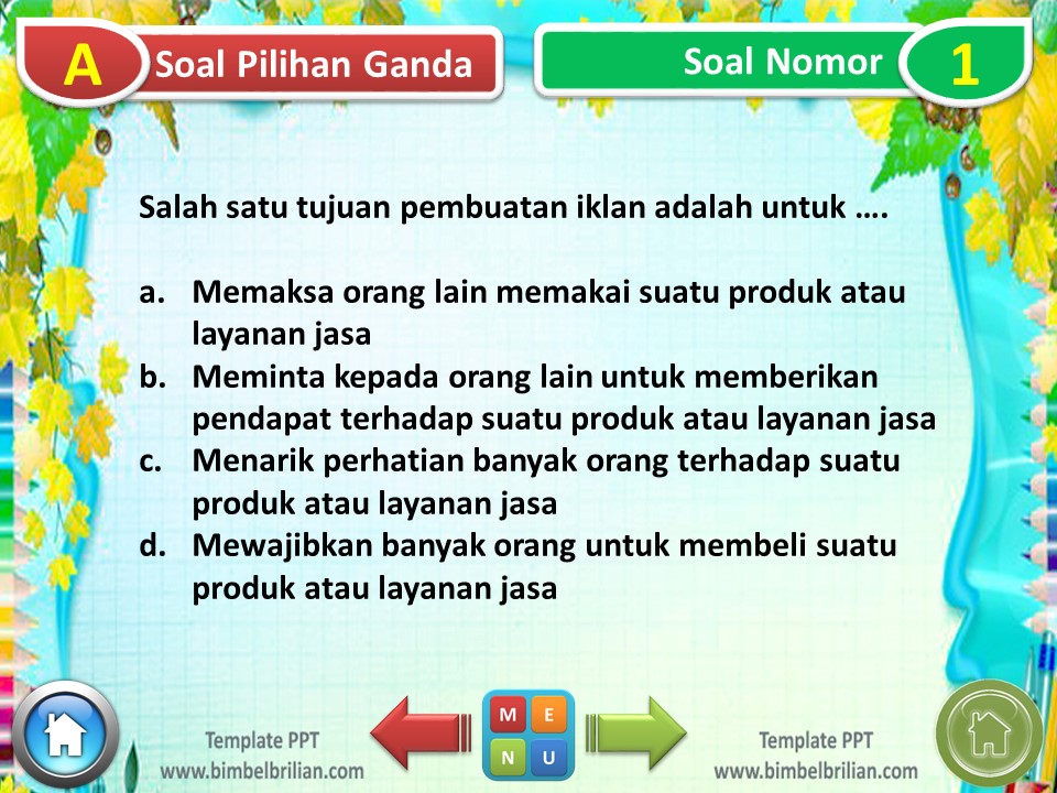 Power Point Soal Tema 9 Kelas 5 SD Subtema 3 Manusia dan Benda di Lingkungannya