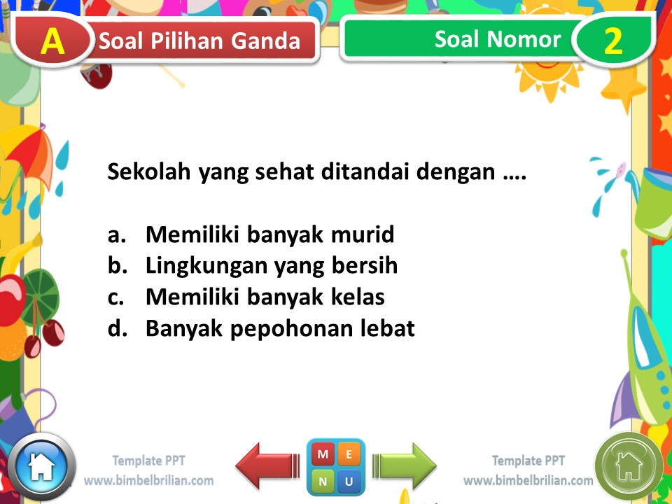 PPT - Soal Tematik Kelas 6 SD Tema 6 Subtema 1 Masyarakat Sehat, Negara Kuat - www.bimbelbrilian.com