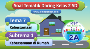 Soal Daring Tema 7 Kelas 2 SD Subtema 1 Kebersamaan di Rumah