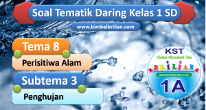 Soal Daring Tema 8 Kelas 1 SD Subtema 3 Penghujan