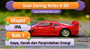 Soal IPA Daring Kelas 6 SD Bab 7 Gaya, Gerak dan Perubahan Energi