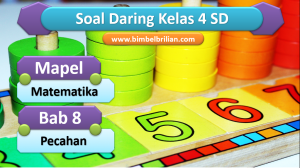 Soal Daring Matematika Kelas 4 SD Bab Pecahan