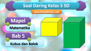 Soal Daring Matematika Kelas 5 SD Bab 5 Kubus dan Balok