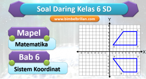 Soal Daring Matematika Kelas 6 SD Bab 6 Sistem Koordinat