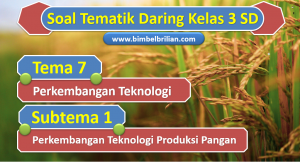 Soal Daring Tema 7 Kelas 3 SD Subtema 1 Perkembangan Teknologi Produksi Pangan