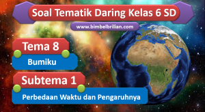 Soal Daring Tema 8 Kelas 6 SD Subtema 1 Perbedaan Waktu dan Pengaruhnya
