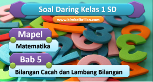Soal Matematika Daring Kelas 1 SD Bab 5 Bilangan Cacah dan Lambang Bilangan