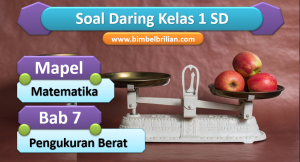 Soal Matematika Daring Kelas 1 SD Bab 7 Pengukuran Berat