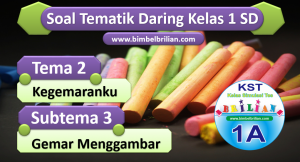 Soal Daring Kelas 1 Tema 2 Subtema 3 Gemar Menggambar