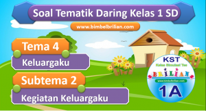 Soal Daring Kelas 1 Tema 4 Subtema 1 Anggota Keluargaku