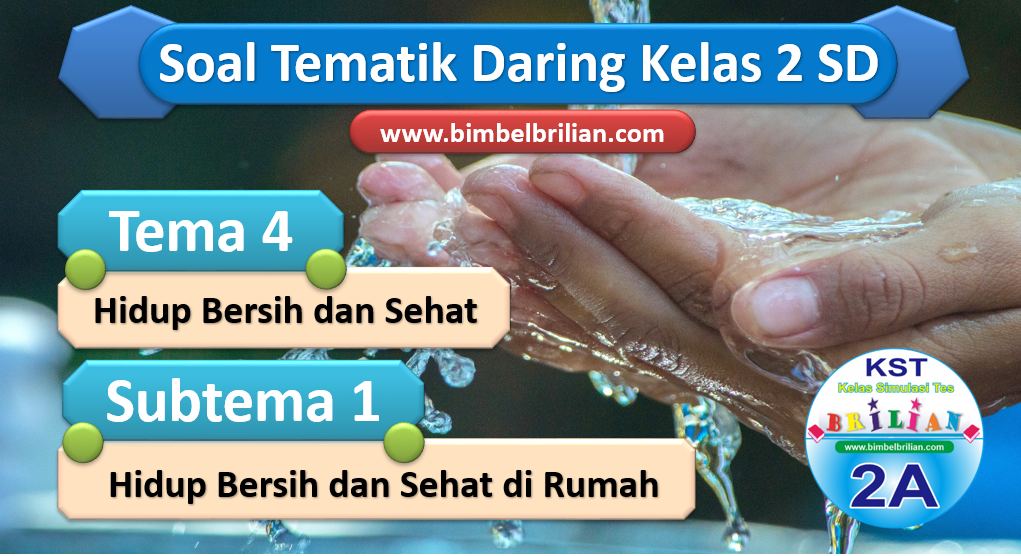 Soal Daring Kelas 2 Tema 4 Subtema 1 Hidup Bersih dan Sehat di Rumah