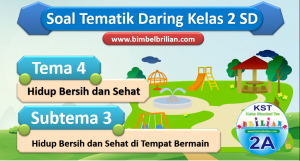 Soal Daring Kelas 2 Tema 4 Subtema 3 Hidup Bersih dan Sehat di Tempat Bermain Soal Daring Kelas 2 Tema 4 Subtema 3 Hidup Bersih dan Sehat di Tempat Bermain