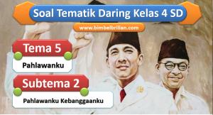 Soal Daring Kelas 4 SD Tema 5 Subtema 2 Pahlawanku Kebanggaanku (2)