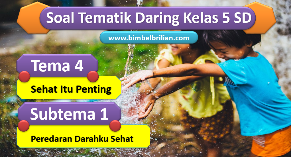 Soal Daring Kelas 5 SD Tema 4 Subtema 1 Peredaran Darahku Sehat