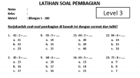 Soal Pembagian Kelas SD 3