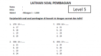 Soal Pembagian Kelas SD 5
